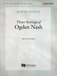 Three Settings of Ogden Nash Vocal Solo & Collections sheet music cover